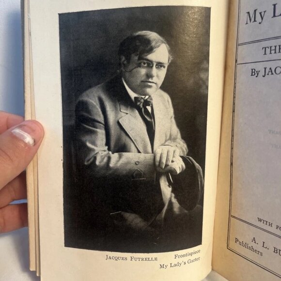 My Lady's Garter by Jacques Futrelle (1912) Hardcover A.L. Burt Company - Picture 5 of 7
